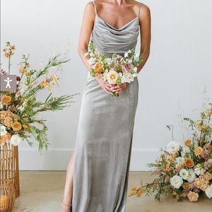 Revelry Skye Velvet Bridesmaid Dress